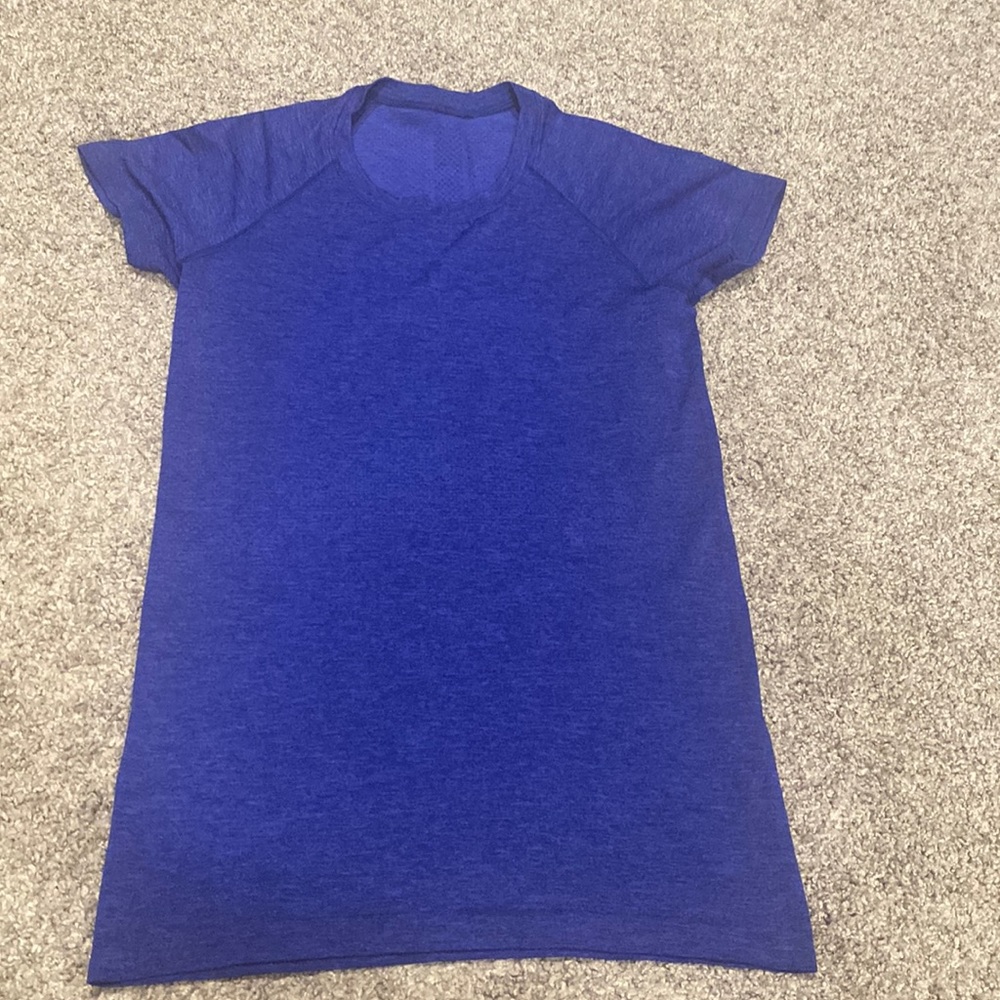 Royal blue lululemon tee size 6